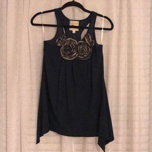 Navy tank/blouse
